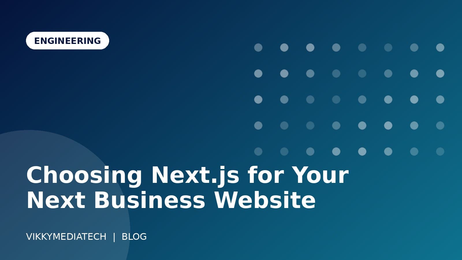 Choosing Next.js for Your Next Business Website